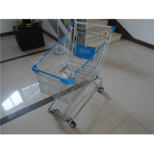 Asian Steel Chrome Supermarket Shopping Cart